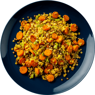 Aromatyczne<br>biryani z soczewicą